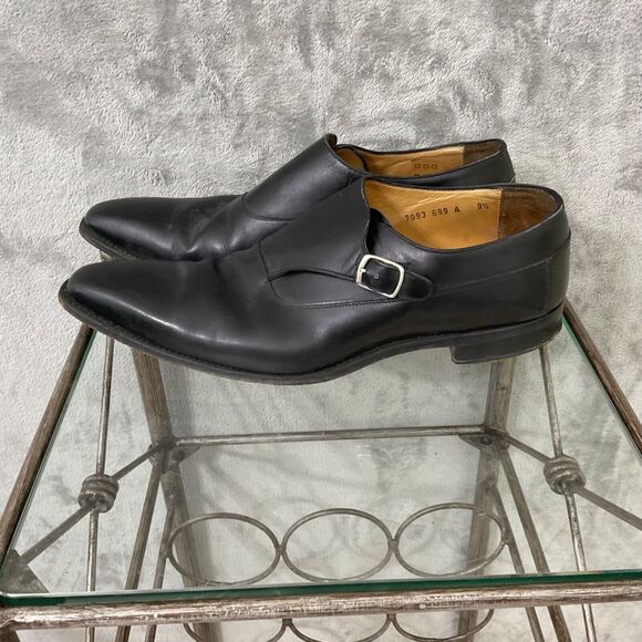 Carlos Santos Monk Strap Dress Shoes Men’s sizeUS 9.5 Black